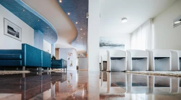Common area with armchairs