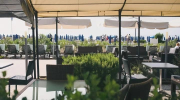 Terrace on the beach