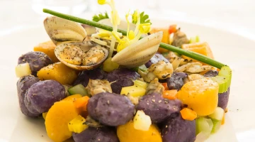 Détail d&#39;un plat au restaurant