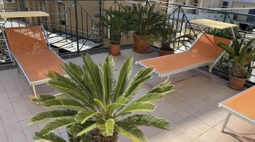 Solarium auf der Terrasse
