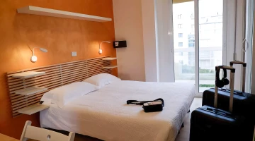 Room with balcony