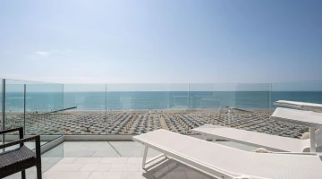 Terrazzo privato della Camera Deluxe Panorama