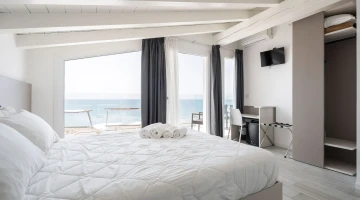 Letto matrimoniale in Camera Deluxe Panorama