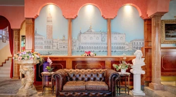 Detail of furnishings in the common living room