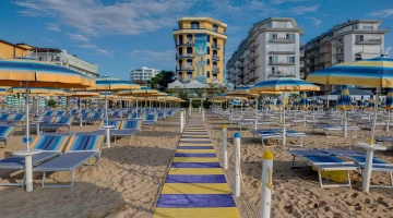 Private beach