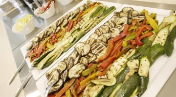 Buffet de légumes aux repas