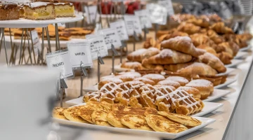 Buffet avec options sucrées