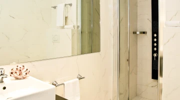 Salle de bain privée avec cabine de douche