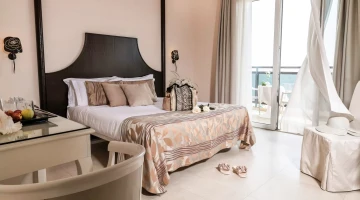 Deluxe-Zimmer mit Blick auf das Meer