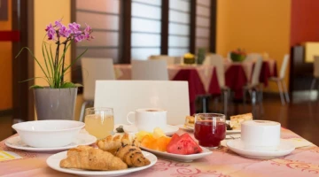Breakfast at the table