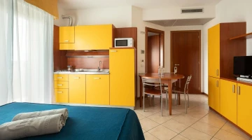 Apartment with kitchenette