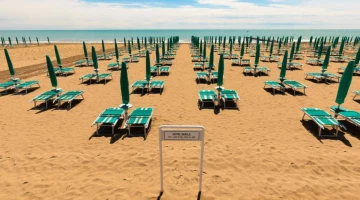Private beach