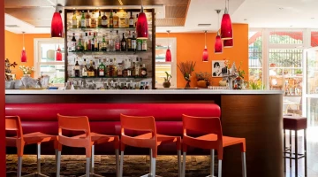 Stools at the bar