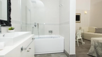 Bathroom with tub