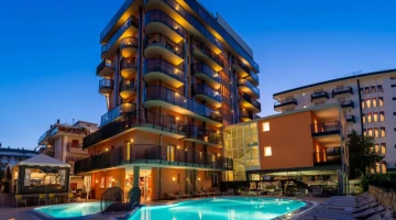 Pool in the evening
