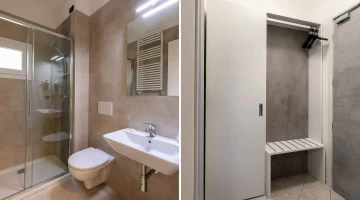 Bathroom with shower cabin