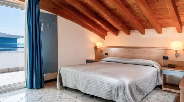 Attic room with balcony