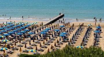 Private beach