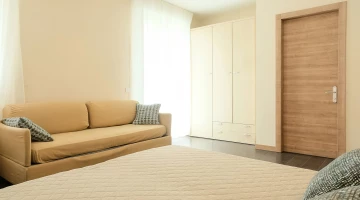 Sofa bed in the room