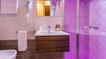 Salle de bain privée avec cabine de douche