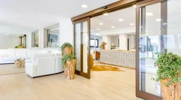 Shared living room and entrance