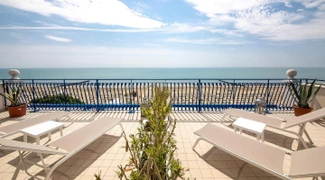 Private balcony with sea view