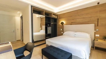 Chambre double avec bureau