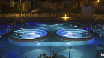 Les bains à remous du Camping Village Cavallino