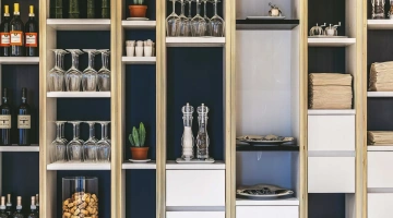 Détail de la cave à vin