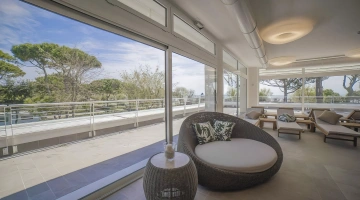 Espace détente au spa du Camping Village Cavallino