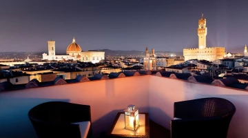 Terrasse sur la tour avec vue sur Florence