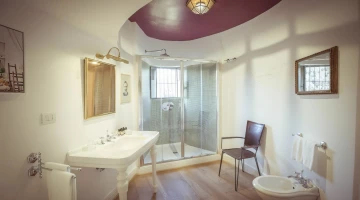 Salle de bain privée dans la chambre avec vue sur le roi