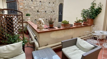 Terrasse avec vue sur l&#39;église