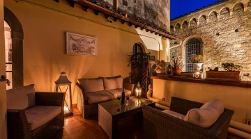 Terrasse avec vue sur l&#39;église