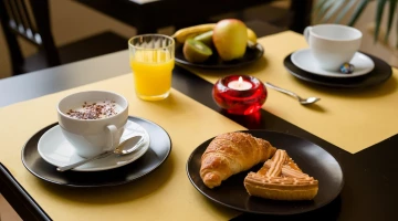 Breakfast at the table