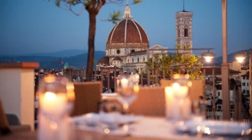 Ristorante con vista sulla città