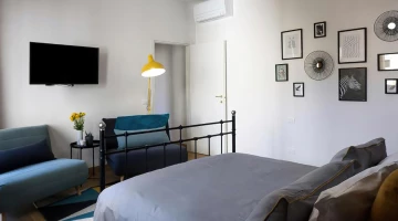Suite chambre bleue avec salon