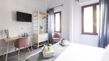 Détail de l&#39;ameublement de la chambre supérieure