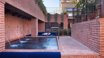 Terrace with swimming pool
