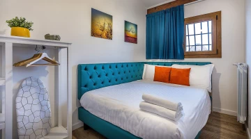 Bed in apartment