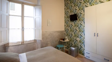 Detail of furnishings in the double bedroom