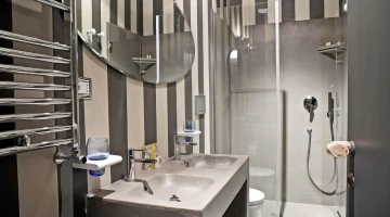 Private bathroom in deluxe room