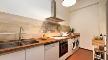Kitchen of the duchi d&#39;ambra apartment