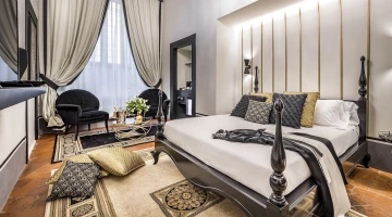 Détail d&#39;ameublement dans la suite de luxe