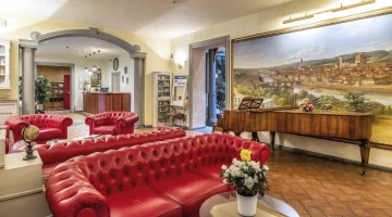 Hall with sofas and reception