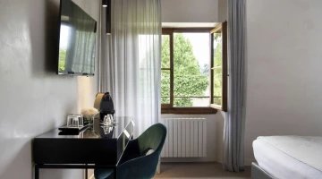 Chambre double avec TV et machine à café Nespresso