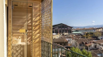 Sauna sul balcone della camera tripla superior