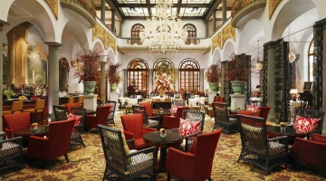 Internal winter garden restaurant