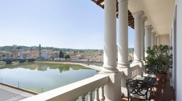 Terrace with panoramic view of Florence