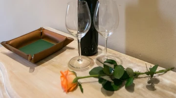 Bouteille de vin de bienvenue
